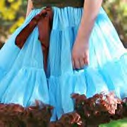 Blue and Chocolate Pettiskirt